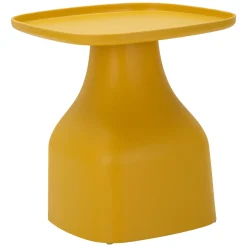 Tavolini Da Salotto > Dmora Tavolino da Salotto Adatto per Indoor/outdoor Forma Quadrato 48x48x38h cm, Colore Ripiano - Matata Giallo