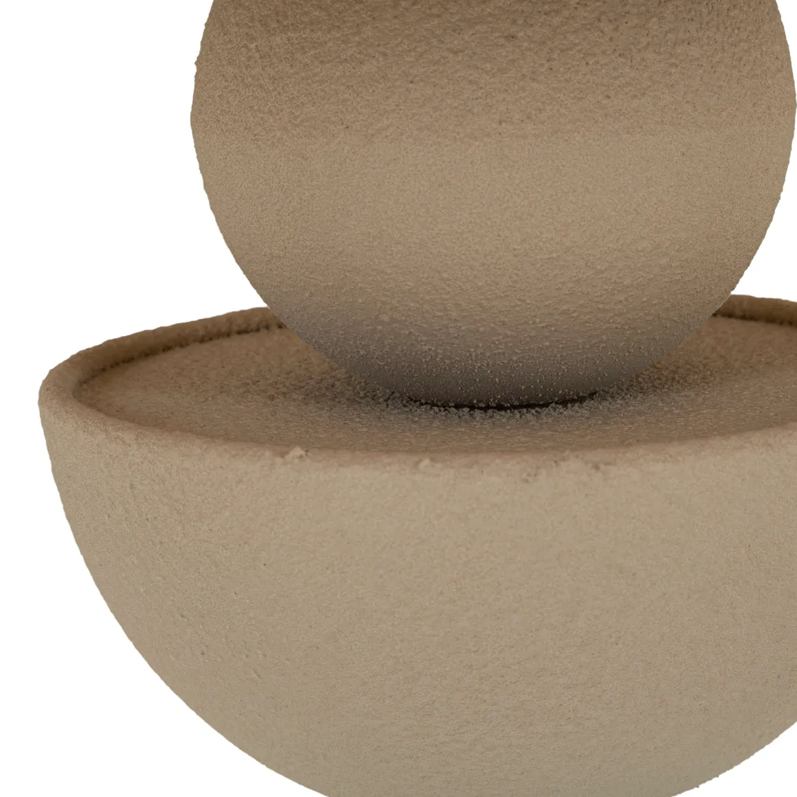 Tavolino da Salotto Grigio Tortora Trasparente Forma Rotondo Colore Ripiano Trasparente 41x41x42h cm, Materiale Struttura in Vetro - Fameso