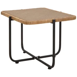 Tavolini Da Salotto > Dmora Tavolino da Salotto Marrone Nero con Ruote Forma Rotondo 57x65x71h cm, Colore Ripiano Trasparente - TamDao Nero, Marrone