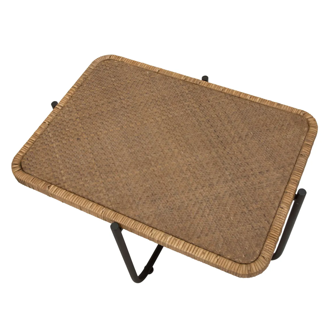 Tavolini Da Salotto > Dmora Tavolino da Salotto Marrone Nero con Ruote Forma Rotondo 57x65x71h cm, Colore Ripiano Trasparente - TamDao Nero, Marrone