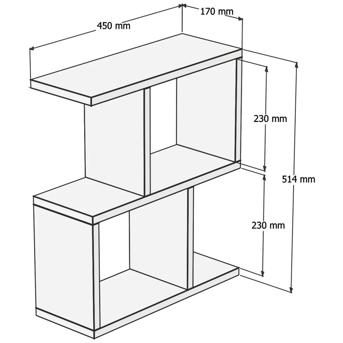 Tavolini Da Salotto > Dmora Tavolino da Salotto 2 Vani Forma Rettangolare 90x40x55h cm, Materiale Piano in Legno Nobilitato Marrone Noce