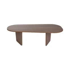 Tavolini Da Salotto > Dmora Tavolino da Salotto Forma Rettangolare Materiale Piano in Legno Nobilitato 119x60x40h cm, Colore Ripiano Marrone - Turate Marrone Noce