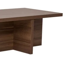 Tavolino da Salotto Marrone Noce Forma Rettangolare Materiale Piano in Legno Nobilitato 120x45x30h cm, Colore Ripiano Marrone - Marmorito
