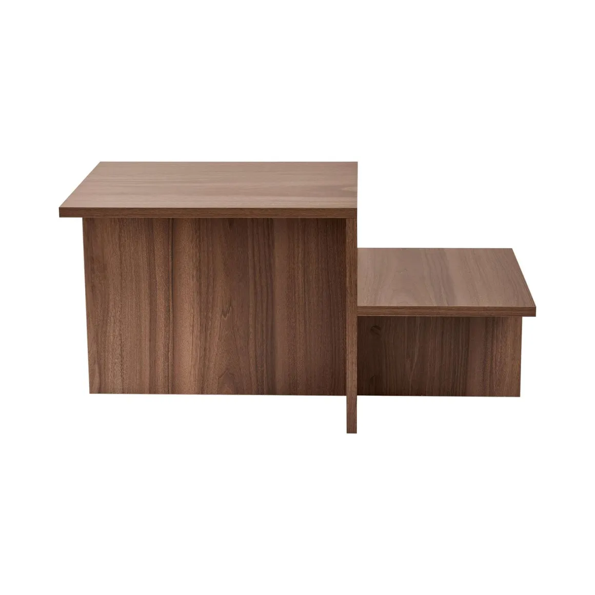 Tavolini Da Salotto|Salotto > Dmora Tavolino da Salotto Forma Rettangolare Materiale Piano in Vetro 105x65x35h cm, Colore Ripiano Trasparente - Visconti Marrone Noce