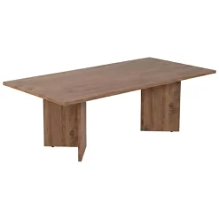Tavolini Da Salotto > Dmora Tavolino da Salotto Forma Rettangolare Materiale Piano in Legno Nobilitato 119x60x40h cm, Colore Ripiano Marrone - Turate Marrone Quercia