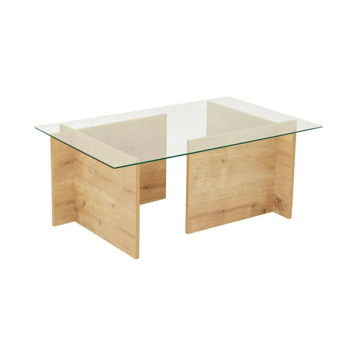 Tavolini Da Salotto|Salotto > Dmora Tavolino da Salotto Portariviste Forma Rettangolare 105x65x40h cm, Sfumatura Colore Struttura Quercia - Teti Marrone Quercia
