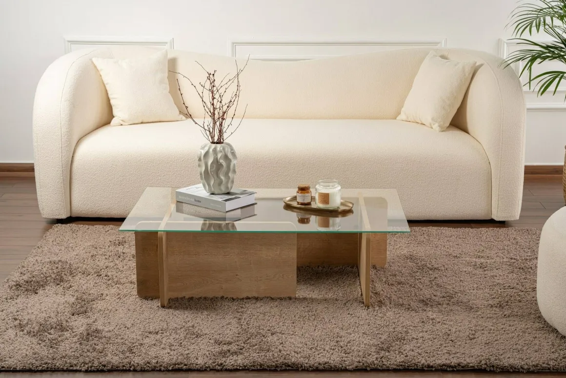 Tavolini Da Salotto|Salotto > Dmora Tavolino da Salotto Portariviste Forma Rettangolare 105x65x40h cm, Sfumatura Colore Struttura Quercia - Teti Marrone Quercia