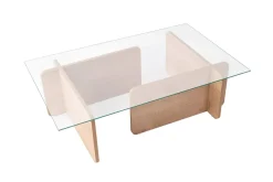 Tavolini Da Salotto|Salotto > Dmora Tavolino da Salotto Portariviste Forma Rettangolare 105x65x40h cm, Sfumatura Colore Struttura Quercia - Teti Marrone Quercia