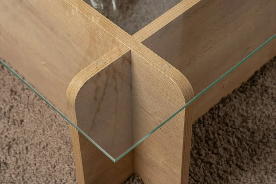 Tavolini Da Salotto|Salotto > Dmora Tavolino da Salotto Portariviste Forma Rettangolare 105x65x40h cm, Sfumatura Colore Struttura Quercia - Teti Marrone Quercia
