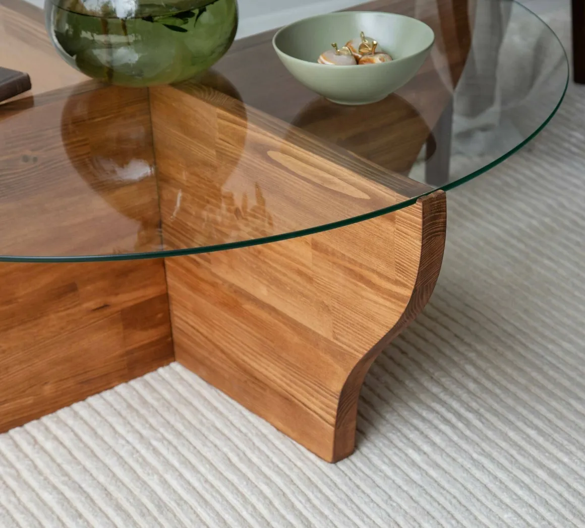 Tavolino da Salotto Marrone Quercia Portariviste Forma Rotonda 92x92x36h cm, Sfumatura Colore Struttura Quercia - Califfi