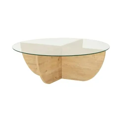 Tavolini Da Salotto > Dmora Tavolino da Salotto Forma Ovale Materiale Piano in Legno Nobilitato 120x65x40h cm, Colore Ripiano Marrone - Parona Marrone Rovere