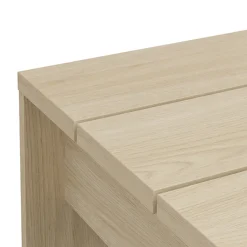 Tavolino da Salotto Marrone Rovere Forma Rettangolare Colore Ripiano Marrone 90x50x43h cm, Sfumatura Colore Struttura Rovere - Riposto
