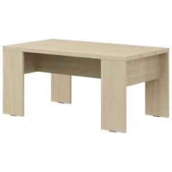 Tavolino da Salotto Marrone Rovere Forma Rettangolare Colore Ripiano Marrone 90x50x43h cm, Sfumatura Colore Struttura Rovere - Riposto