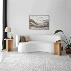 Tavolino da Salotto Marrone Rovere Modulabile Forma Quadrato 40x40x50h cm, Sfumatura Colore Ripiano Rovere - Meduno