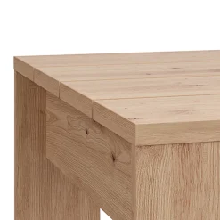 Tavolini Da Salotto > Dmora Tavolino da Salotto Forma Rettangolare Colore Ripiano Marrone 120x67x43h cm, Sfumatura Colore Struttura Rovere Nodi - Bertona Marrone Rovere Nodi