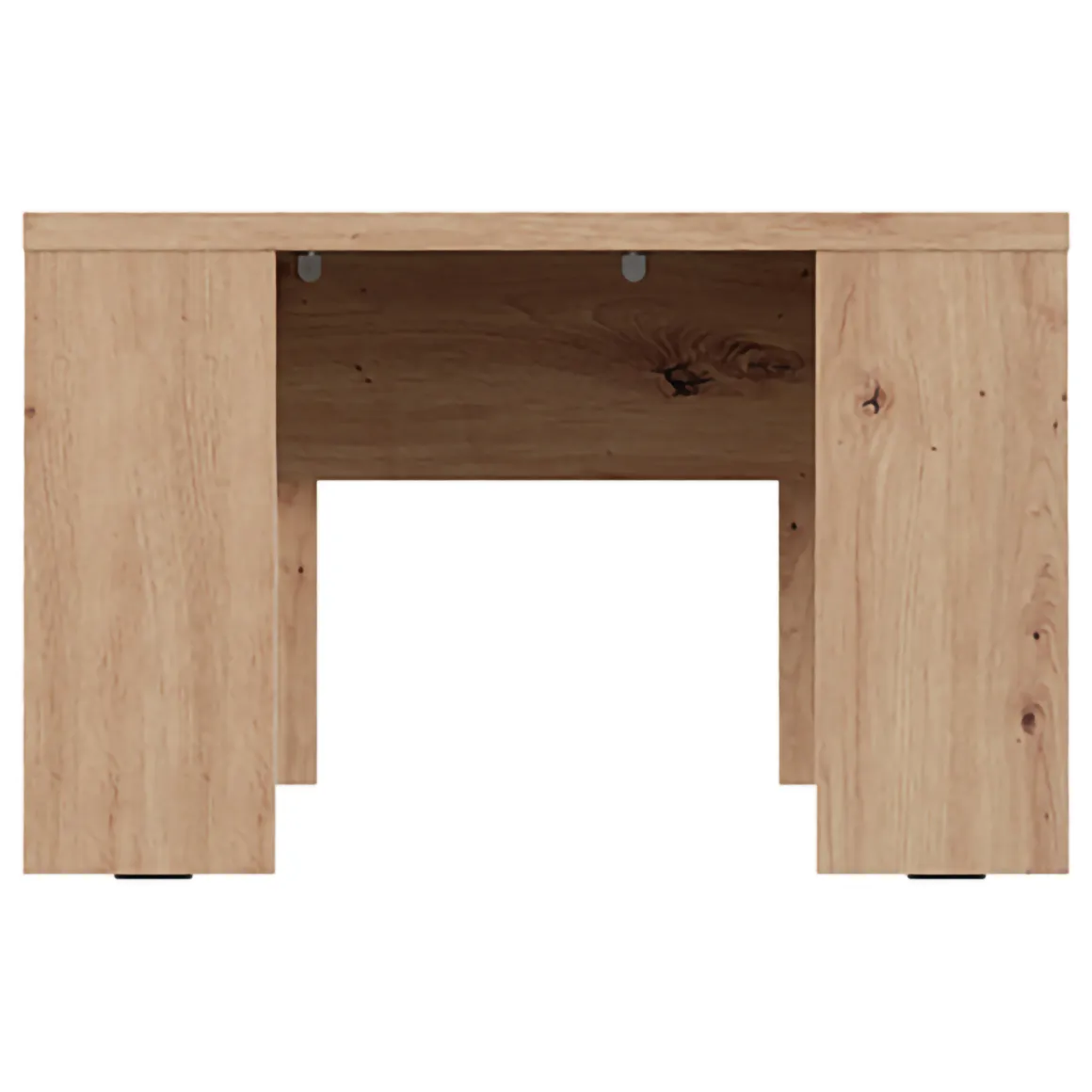 Tavolini Da Salotto > Dmora Tavolino da Salotto Forma Rettangolare Colore Ripiano Marrone 120x67x43h cm, Sfumatura Colore Struttura Rovere Nodi - Bertona Marrone Rovere Nodi