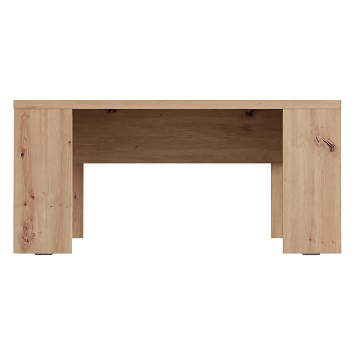Tavolini Da Salotto > Dmora Tavolino da Salotto Forma Rettangolare Materiale Piano in Legno Nobilitato 120x45x30h cm, Colore Ripiano Marrone - Marmorito Marrone Rovere Nodi
