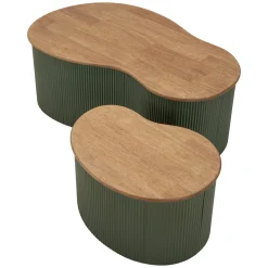 Tavolini Da Salotto > Dmora Tavolino da Salotto un Vano Forma Rettangolare 90.5x50.5x41.5h cm, Sfumatura Colore Ripiano Rovere - Piraino Marrone Rovere