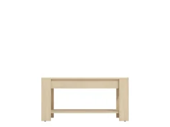 Tavolino da Salotto Marrone Rovere un Vano Forma Rettangolare 90x49.5x45.5h cm, Sfumatura Colore Ripiano Rovere - Signa
