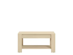 Tavolino da Salotto Marrone Rovere un Vano Forma Rettangolare 90x49.5x45.5h cm, Sfumatura Colore Ripiano Rovere - Signa