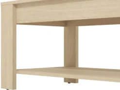 Tavolino da Salotto Marrone Rovere un Vano Forma Rettangolare 90x49.5x45.5h cm, Sfumatura Colore Ripiano Rovere - Signa