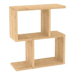 Tavolini Da Salotto > Dmora Tavolino da Salotto 2 Vani Forma Rettangolare 45x17x51h cm, Sfumatura Colore Ripiano Sabbia - Lauriano Marrone Sabbia