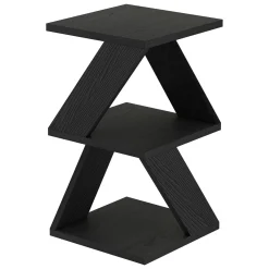 Tavolini Da Salotto|Salotto > Dmora Tavolino da Salotto Effetto Fume Forma Rettangolare 80x80x40h cm, Materiale Struttura in Vetro - Gran Nero Antracite