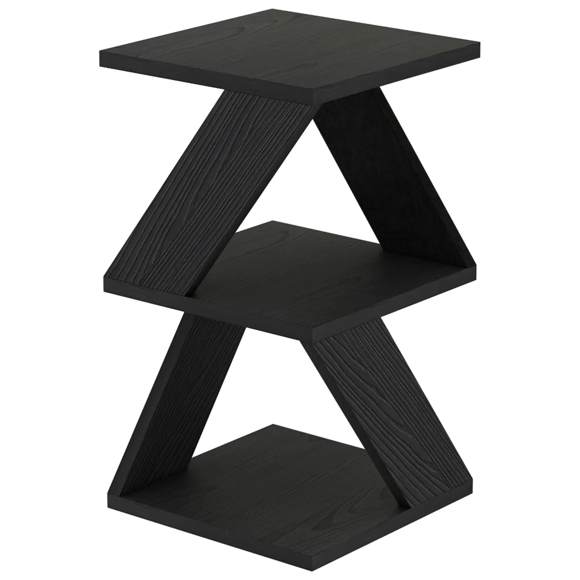 Tavolini Da Salotto|Salotto > Dmora Tavolino da Salotto Effetto Fume Forma Rettangolare 80x80x40h cm, Materiale Struttura in Vetro - Gran Nero Antracite
