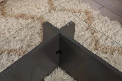 Tavolino da Salotto Nero Antracite Portariviste Forma Rettangolare 105x65x30h cm, Sfumatura Colore Struttura Antracite - Kallias