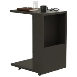Tavolini Da Salotto > Dmora Tavolino da Salotto Nero Antracite oro 2 Cassetti con Piedini 97x60x44h cm, un Vano - Karo Oro, Nero Antracite