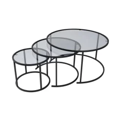Tavolini Da Salotto > Dmora Tavolino da Salotto Forma Ovale Materiale Piano in Legno Nobilitato 120x65x40h cm, Colore Ripiano - Parona Nero