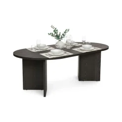 Tavolini Da Salotto > Dmora Tavolino da Salotto Forma Rettangolare Materiale Piano in Legno Nobilitato 119x60x40h cm, Colore Ripiano - Turate Nero
