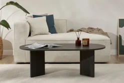 Tavolini Da Salotto > Dmora Tavolino da Salotto Forma Rettangolare Materiale Piano in Legno Nobilitato 119x60x40h cm, Colore Ripiano - Turate Nero