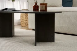 Tavolini Da Salotto > Dmora Tavolino da Salotto Forma Rettangolare Materiale Piano in Legno Nobilitato 119x60x40h cm, Colore Ripiano - Turate Nero