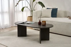 Tavolini Da Salotto > Dmora Tavolino da Salotto Forma Rettangolare Materiale Piano in Legno Nobilitato 119x60x40h cm, Colore Ripiano - Turate Nero