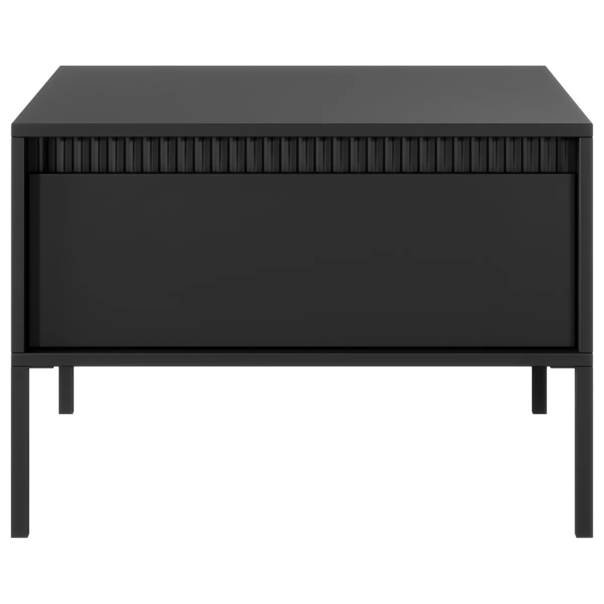 Tavolini Da Salotto > Dmora Tavolino da Salotto un Cassetto con Piedini 68x48x68h cm, un Vano - Kasinela Nero