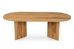 Tavolino da salotto ovale noce 120x40x60h cm - Jurian