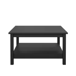 Tavolino da salotto quadrato nero 81x81x45h cm - Casato