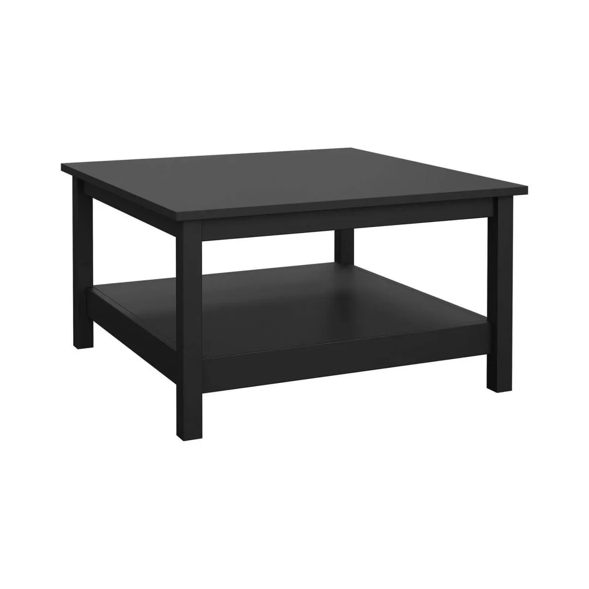 Tavolino da salotto quadrato nero 81x81x45h cm - Casato