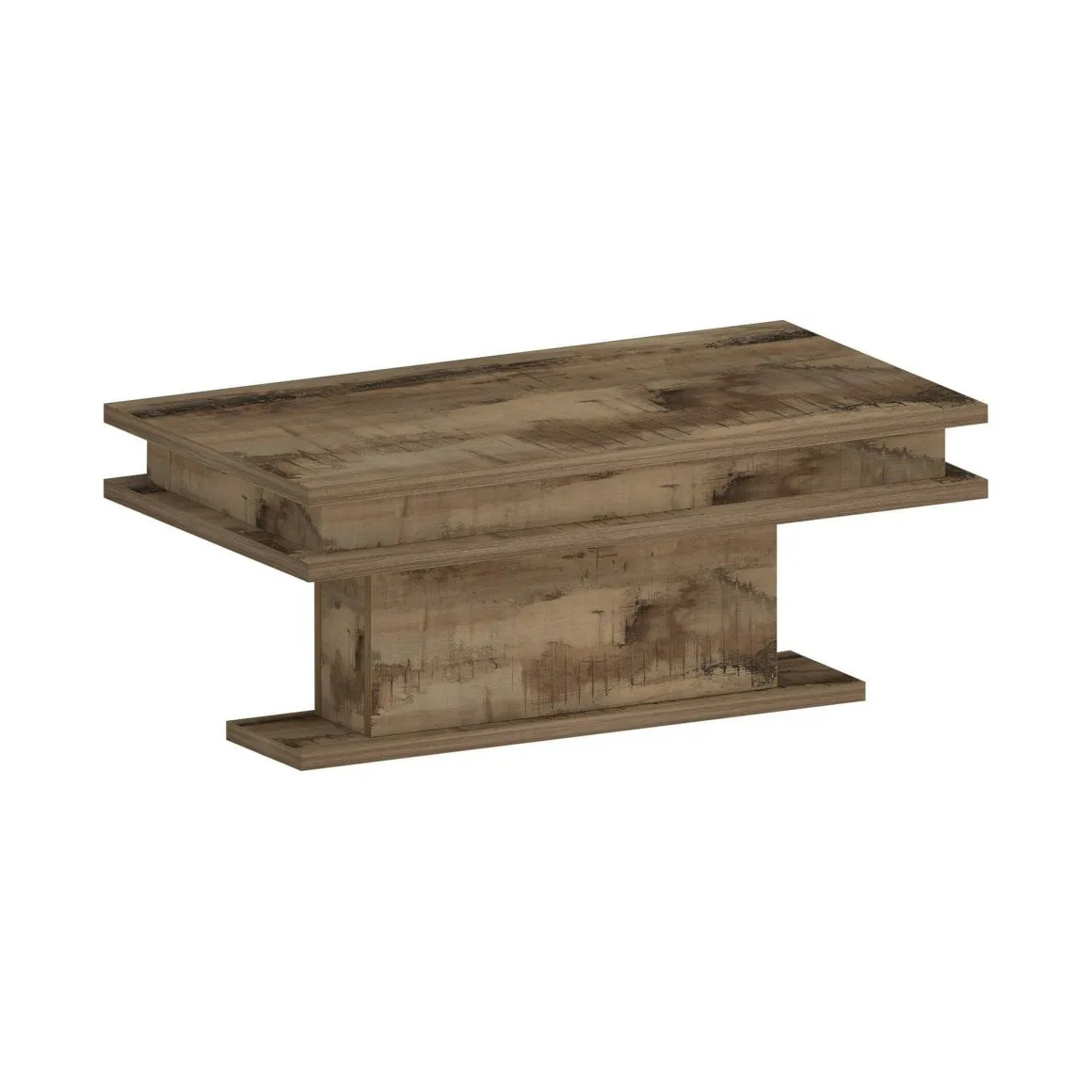 Tavolino da salotto rettangolare acero 100x55x42h cm con LED - Iside