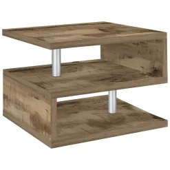 Tavolini Da Salotto|Salotto > Dmora Tavolino da salotto rettangolare acero 55x55x41h cm - Chanthu Marrone Acero