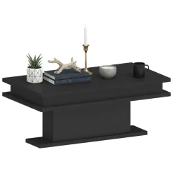 Tavolino da salotto rettangolare antracite 100x55x42h cm - Iside