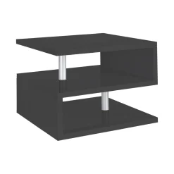 Salotto > Dmora Tavolino da salotto rettangolare antracite 55x55x41h cm - Chanthu Nero Antracite