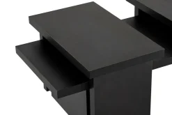 Tavolini Da Salotto > Dmora Tavolino da salotto rettangolare 110x45x41h cm - Amarantha Nero