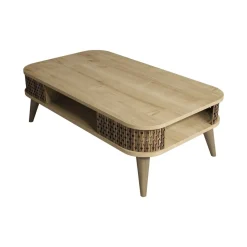 Tavolino da salotto rettangolare quercia 105x60x34h cm - Cigno