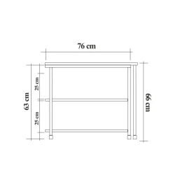 Tavolini Da Salotto|Salotto > Dmora Tavolino da salotto rettangolare rovere e bianco 99x60x41h cm - Alexius Bianco, Marrone Rovere
