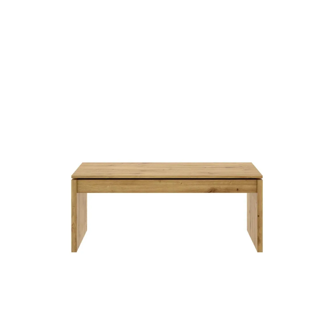 Tavolini Da Salotto|Salotto > Dmora Tavolino da salotto rettangolare rovere nodi 105x45x55h cm - Aspra Marrone Rovere Nodi