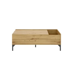 Tavolino da salotto rettangolare rovere nodi 99x60x41h cm - Alexius