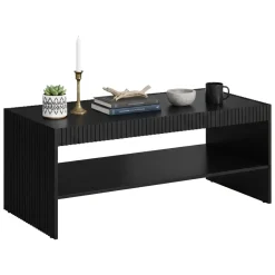 Tavolino da salotto Roasio, 120x57 h50 cm, Nero
