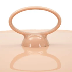 Tavolino da Salotto Rosa Forma Rotondo Colore Ripiano Rosa 46x54x46h cm, Materiale Piano in Plastica - Inle